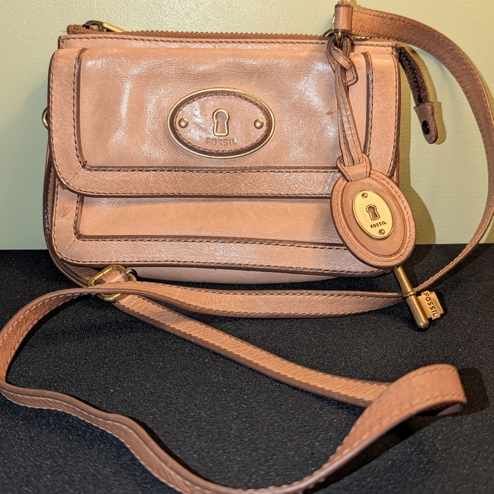 Fossil Leather Crossbody Bag